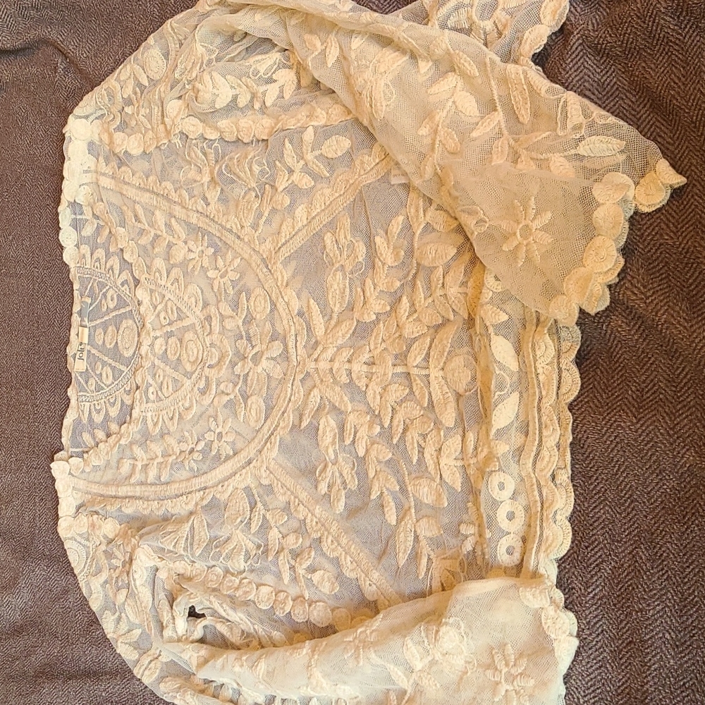 Sheer lace top